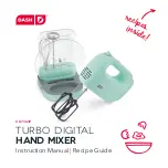 Dash TURBO DIGITAL HAND MIXER Instruction Manual preview