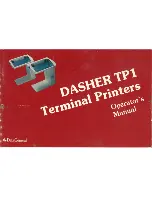 dasher TP1 Operator'S Manual preview