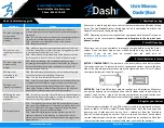 Предварительный просмотр 1 страницы Dashr BLUE User Manual