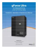 Data Aire gForce Ultra Installation, Operation And Maintenance Manual preview