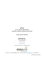 Preview for 100 page of Data Aire gPod Installation, Operation & Maintenance Manual