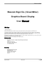 Предварительный просмотр 1 страницы Data Display Beacon Sign User Manual