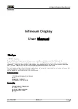 Предварительный просмотр 1 страницы Data Display Infineum User Manual
