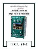 Preview for 1 page of Data Flow Systems TCU800 Installation And Operation Manual