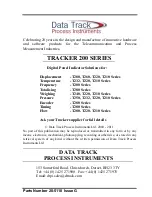 Предварительный просмотр 2 страницы Data Track tracker 211 User Manual