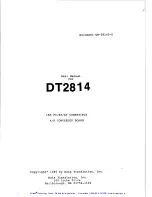 Preview for 2 page of Data Translation DT2814 User Manual