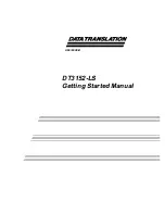 Предварительный просмотр 1 страницы Data Translation DT3152-LS Getting Started Manual