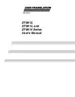 Preview for 1 page of Data Translation DT9812 Series User Manual