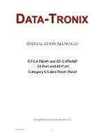 Data-Tronix DT-CAT624P Installation Manual preview