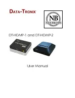 Preview for 1 page of Data-Tronix DT-HDMP-1 User Manual