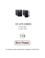 Data-Tronix DT-UPS-500 Manual preview