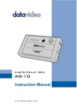 Предварительный просмотр 1 страницы Data Video AD-10 Instruction Manual