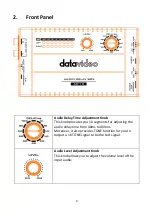 Предварительный просмотр 9 страницы Data Video AD-10 Instruction Manual