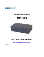 Preview for 1 page of Data Video MP-1000 Instruction Manual