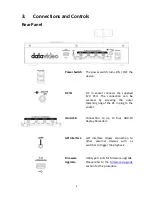 Предварительный просмотр 9 страницы Data Video RMC-400 Instruction Manual