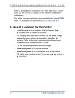 Preview for 2 page of DataCard CD820 Quick Install Manual