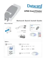 Предварительный просмотр 1 страницы DataCard CP60 Quick Install Manual