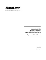 Preview for 1 page of DataCard ImageCard series Manual