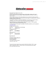 Предварительный просмотр 2 страницы Datacolor 45 User Manual