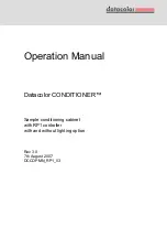 Datacolor CONDITIONER Operation Manual предпросмотр