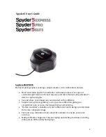 Datacolor Spyder5 Express User Manual предпросмотр