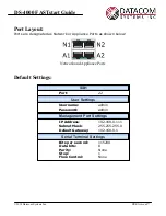 Предварительный просмотр 3 страницы Datacom Systems DURAstream DS-4000 Fast Start Manual