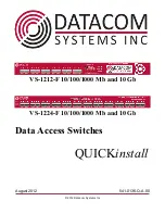 Datacom Systems VS-1212-F Quick Install Manual preview