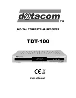 Datacom Datacom TDT-100 User Manual preview