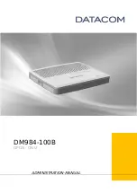 Datacom DM984-100B Administration Manual preview