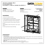 DataComm Electronics 45-8017-1 Instruction/Installation Sheet preview