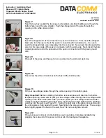 Предварительный просмотр 3 страницы DataComm Electronics 50-6653-WH-KIT Instruction/Installation Sheet