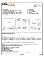 DataComm Electronics IWPE2-TV-7FT Instruction/Installation Sheet preview