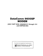 Preview for 3 page of DataComm 9600SP Operating And Installation Instructions