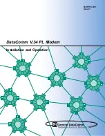 DataComm V.34 PL Operation Manual preview