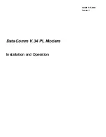 Предварительный просмотр 3 страницы DataComm V.34 PL Operation Manual