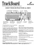 Datadesk TrackBoard Short Form Instructions preview