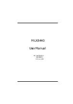 DataExpert MLX8440 User Manual preview