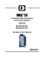 Dataforth MAQ20-RTD31 Hardware User Manual preview