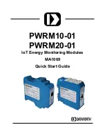 Preview for 1 page of Dataforth PWRM10-01 Quick Start Manual