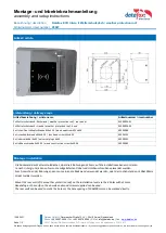 Datafox EVO Intera II Assembly And Setup Instructions предпросмотр