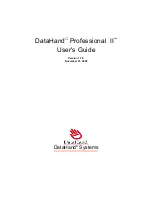 Предварительный просмотр 1 страницы DataHand Professional II User Manual