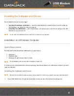 Preview for 4 page of Datajack sierra 597 User Manual