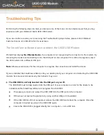 Preview for 8 page of Datajack U600 User Manual