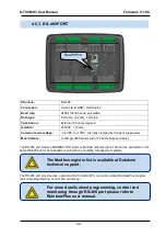 Предварительный просмотр 42 страницы Datakom D-700 MK3 User Manual