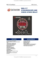 Preview for 1 page of Datakom DKG-117 User Manual