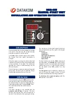 Datakom DKG-155 Installation And Operating Instructions preview