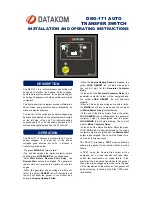 Preview for 1 page of Datakom DKG-171 Installation And Operating Instructions