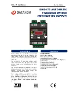 Datakom DKG-175 User Manual предпросмотр