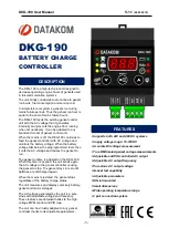 Предварительный просмотр 1 страницы Datakom DKG-190 User Manual