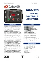 Предварительный просмотр 1 страницы Datakom DKG-325 User Manual